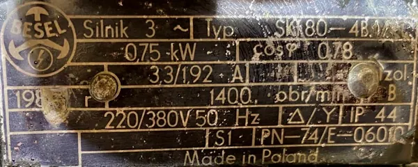 Pompa 65PJM160 0,75kW 1400obr. - zdjęcie 2