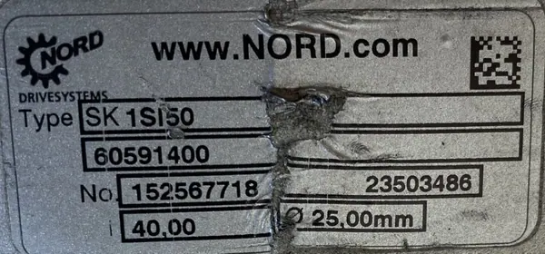 Motoreduktor / przekładnia 0,25kW 34obr. 3fazowy NORD - zdjęcie 3