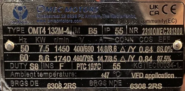 Motoreduktor / przekładnia 7,5kW 72obr. - zdjęcie 2