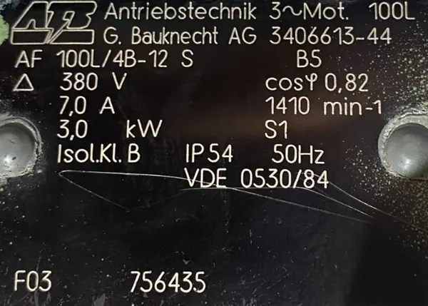 Silnik elektryczny 3kW 1410obr. 3fazowy - zdjęcie 2