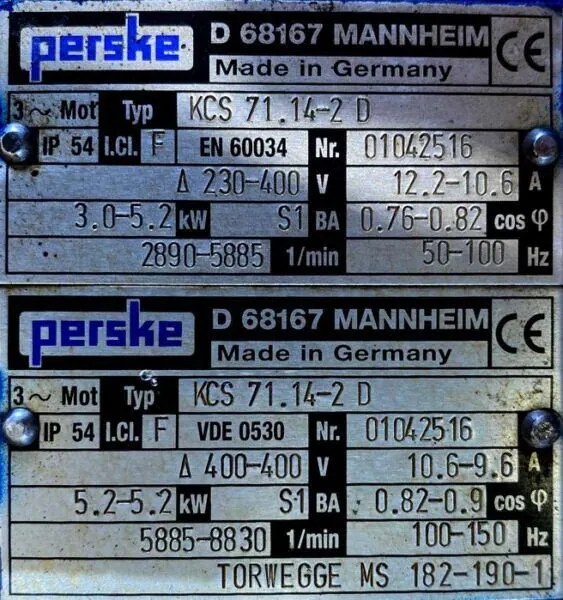 Silnik elektryczny 3 - 5,2kW 2890 - 8830obr. 3fazowy - zdjęcie 2