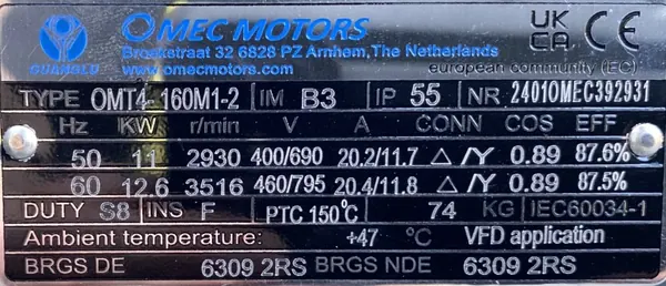 Wentylator / dmuchawa 11kW 2930obr. - zdjęcie 4