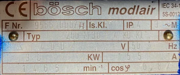 Silnik elektryczny 30kW 1465obr. 3fazowy B5 - zdjęcie 2