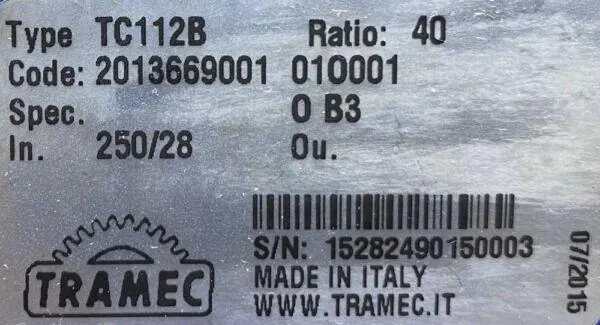 Motoreduktor / przekładnia 3kW 35obr. NU - zdjęcie 3