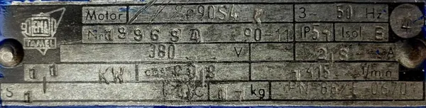 Silnik elektryczny 1,1kW 1415obr. 3fazowy Tamel - zdjęcie 2