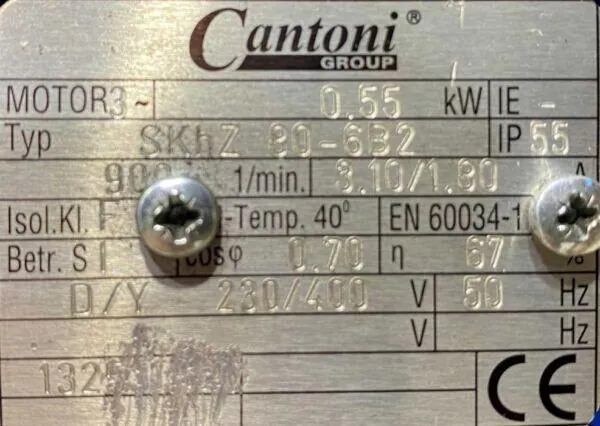 Motoreduktor / przekładnia 0,55kW 36obr. 3fazowy - zdjęcie 2