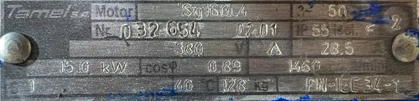 Silnik elektryczny 15kW 1460obr. 3fazowy Tamel - zdjęcie 2