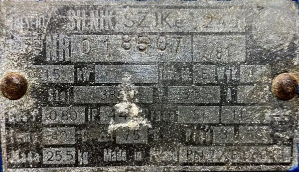 Silnik elektryczny 1,5kW 1420obr. 3fazowy Tamel SZJKe 24a - zdjęcie 2