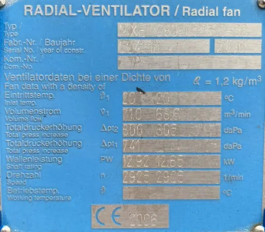 Wentylator / dmuchawa 15kW 2930obr. - zdjęcie 4