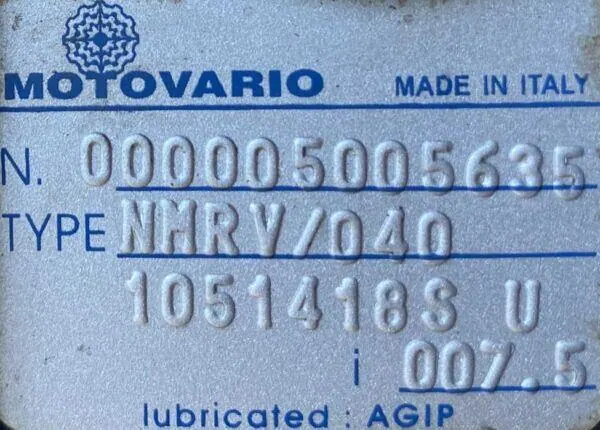 Motoreduktor / przekładnia 0,37kW 179obr. 3fazowy - zdjęcie 3
