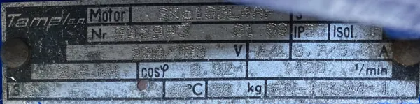 Silnik elektryczny 2,2kW 1420obr. 3fazowy OBCE CHŁODZENIE Tamel - zdjęcie 2
