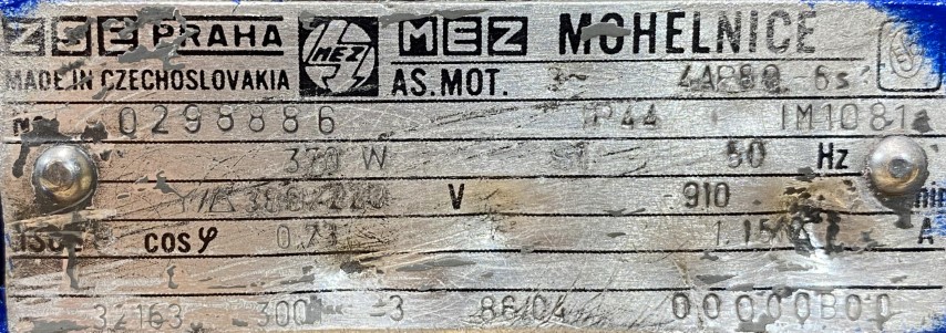 silnik elektryczny 0,37kW 910obr. 3fazowy - zdjęcie 2
