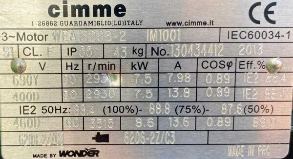 Wentylator / dmuchawa 7,5kW 2900obr. - zdjęcie 4