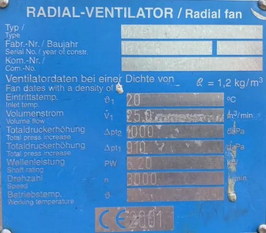 Wentylator / dmuchawa 11kW 2930obr. 2 - zdjęcie 4