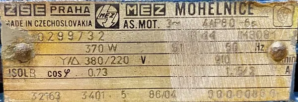 Silnik elektryczny 0,37kW 910obr. 3fazowy B5 - zdjęcie 2