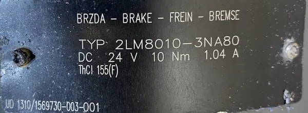 Silnik elektryczny 0,75kW 1395obr. 3fazowy HAMULEC SIEMENS - zdjęcie 3