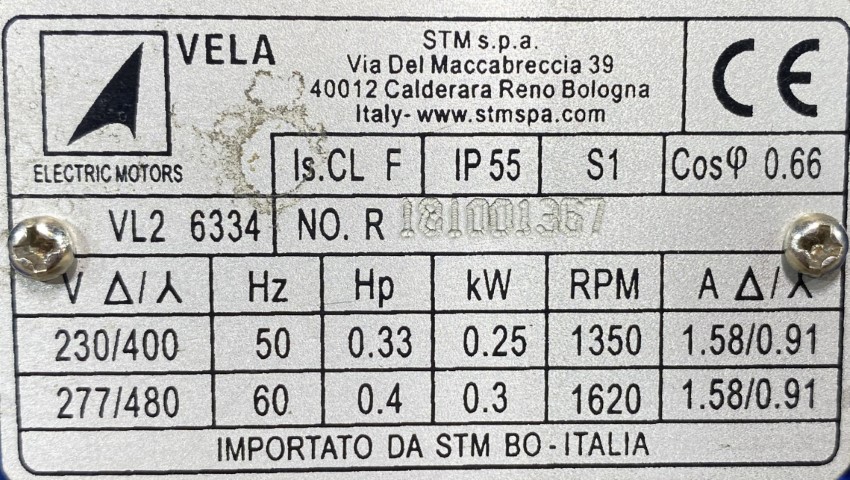 silnik elektryczny 0,25kW 1350obr. 3fazowy - zdjęcie 2