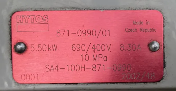 Agregat hydrauliczny 5,5kW - zdjęcie 2