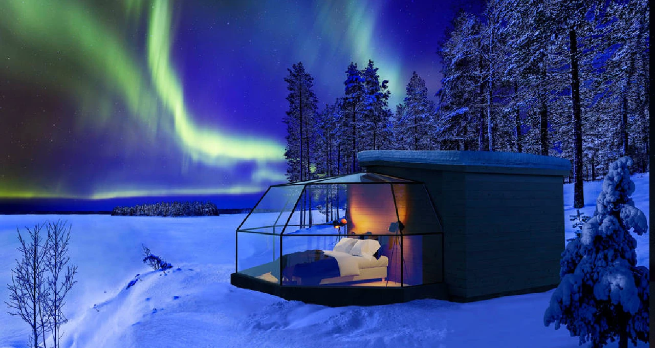 Stay in a Glass Igloo or Aurora Cabin