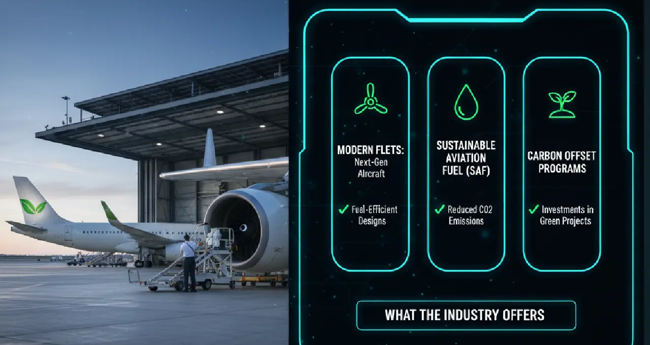 Eco-friendly airlines or systems (what the industry offers).