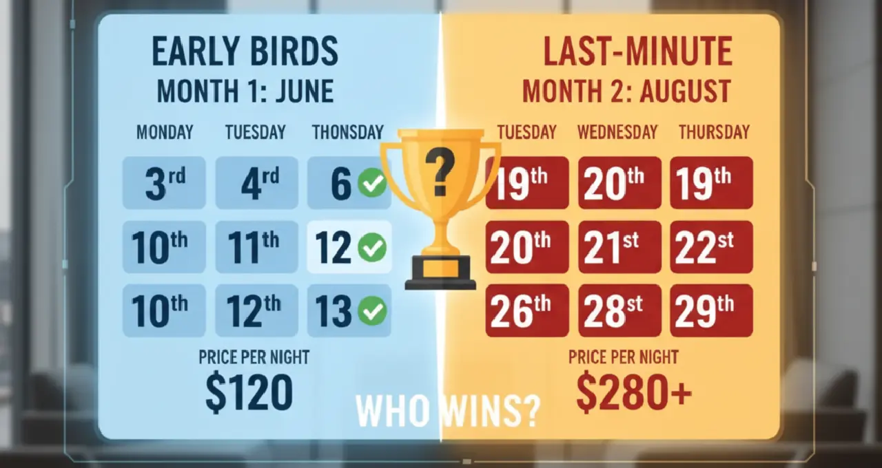 Early Birds vs. Last-Minute; who wins?