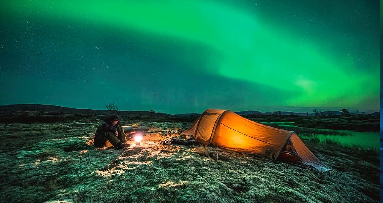 Camp Under the Northern Lights