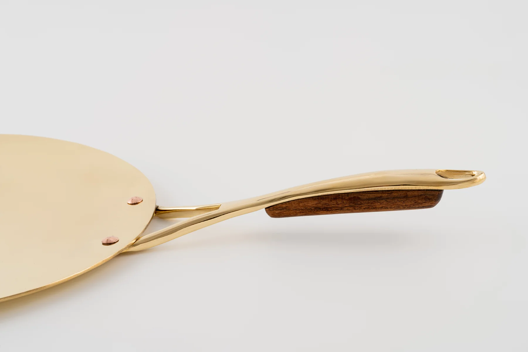 Brass Tawa with Brass & Wood Handle thumbnail 3