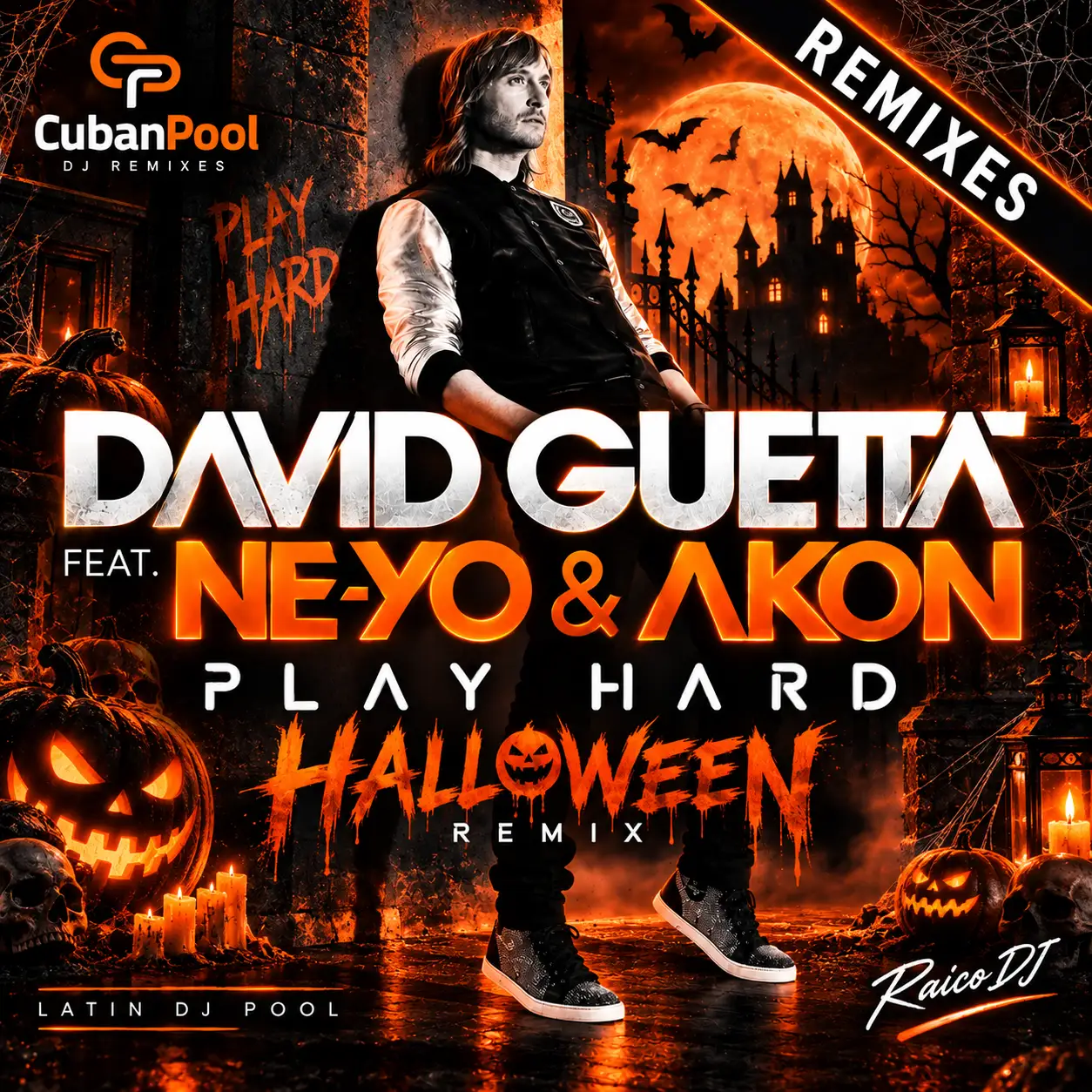 David Guetta ft. Ne-Yo, Akon - Play Hard [Halloween] Quick Clean - 130 Bpm