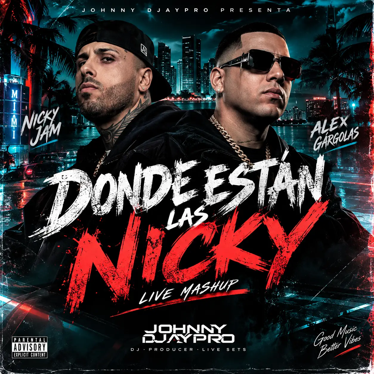 Alex Gargolas, Nicky Jam - Donde Estan Las Gatas (Live Mashup) [Clean] - 5A - 109 BPM