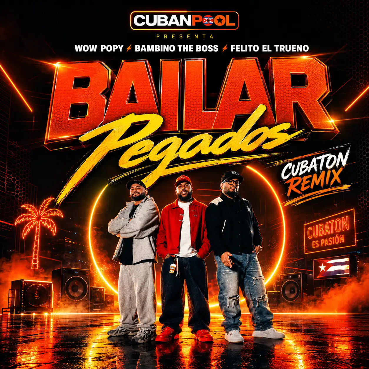 Wow Popy, Bambino The Boss, Felito El Trueno - Bailar Pegados [Vocal Dirty] 97 Bpm