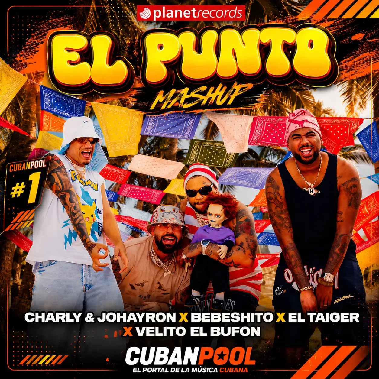 Velito El Bufón ft Knedy Vs Charly y Johayron ft El Taiger, Bebeshito - El Punto [Mashup] Dirty - 105 Bpm