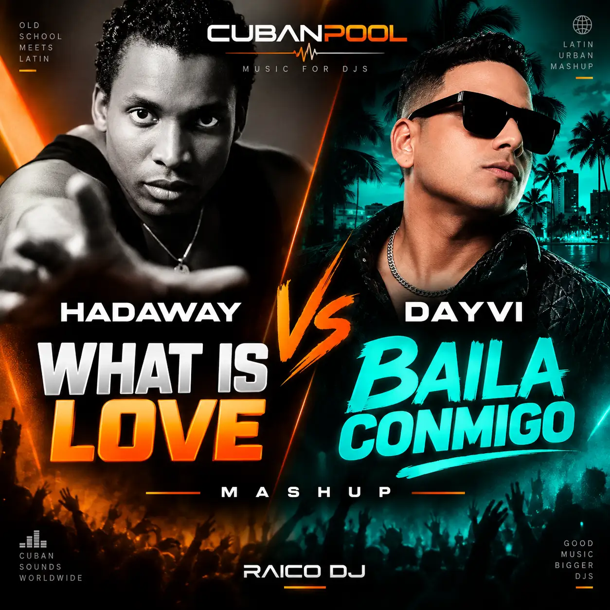 Hadaway Vs Dayvi - What Is Love Vs Baila Conmigo [Mashup] Clean - 128 Bpm - Guaracha