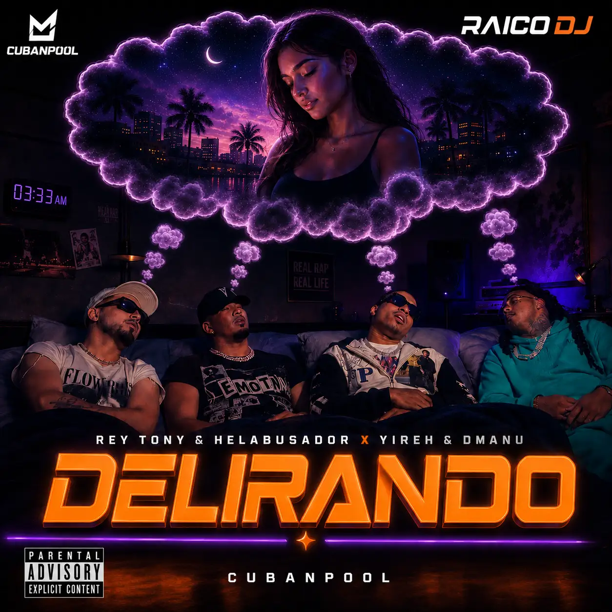 Rey Tony, Helabusador, Yireh, Dmanu - Delirando [Live Mashup] Aca Starter - Dirty - 110 Bpm