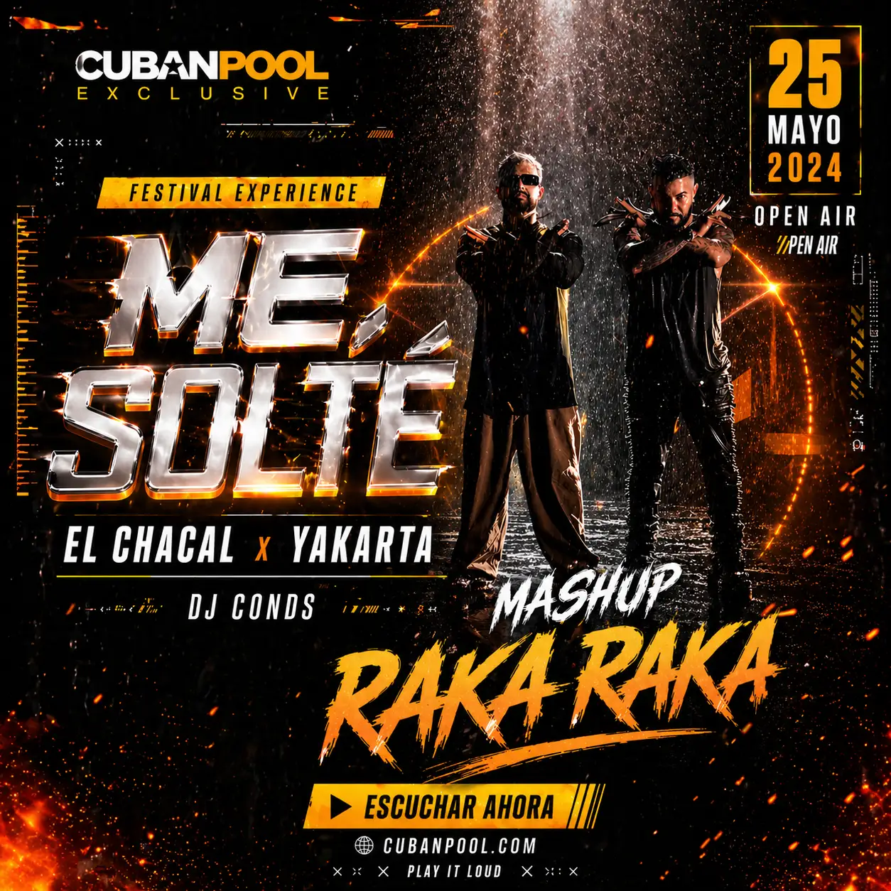 El Chacal & Yakarte - Me Solte Vs Raka Raka - [Mashup Transition] Dirty - 104 - 100 Bpm