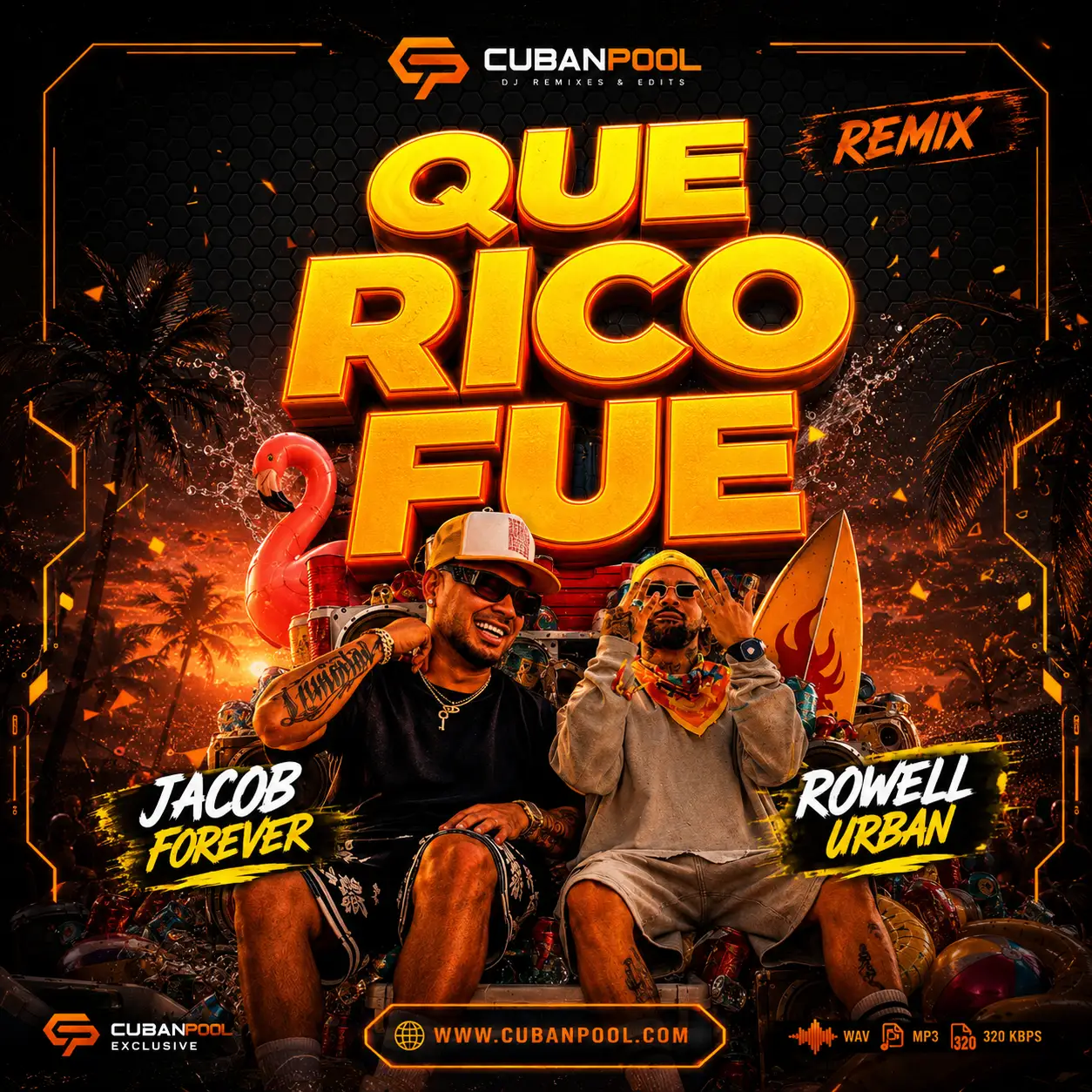Jacob Forever ft Rowell Urban - Que Rico Fue [Live Mashup] Break Clean - 114 Bpm