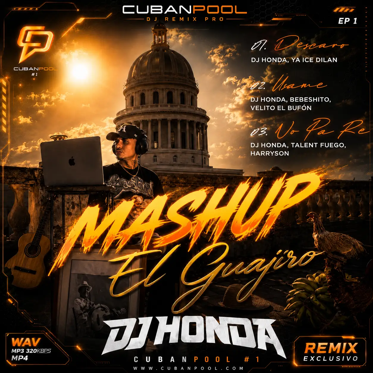 DJ Honda, Bebeshito & Velito el Bufón Vs Ya Ice Dilan - Usame Vs Descaro [Ver 1 Mashup] Dirty - 114 Bpm