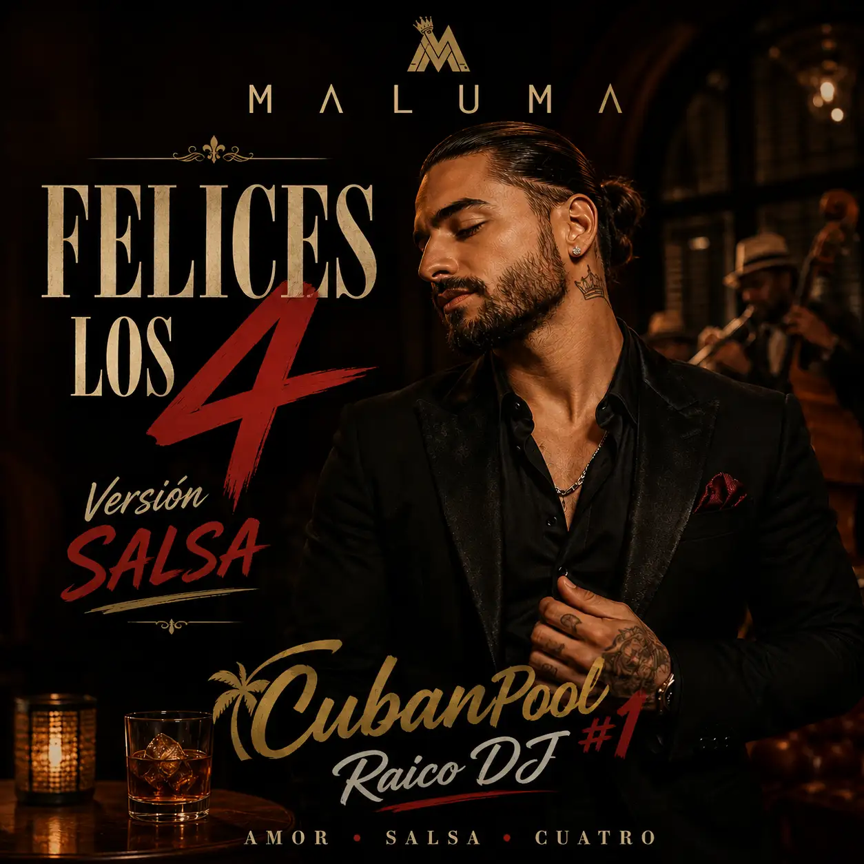 Maluma ft Marc Anthony - Felices los 4 Salsa [Salsa] Dirty - 96 Bpm
