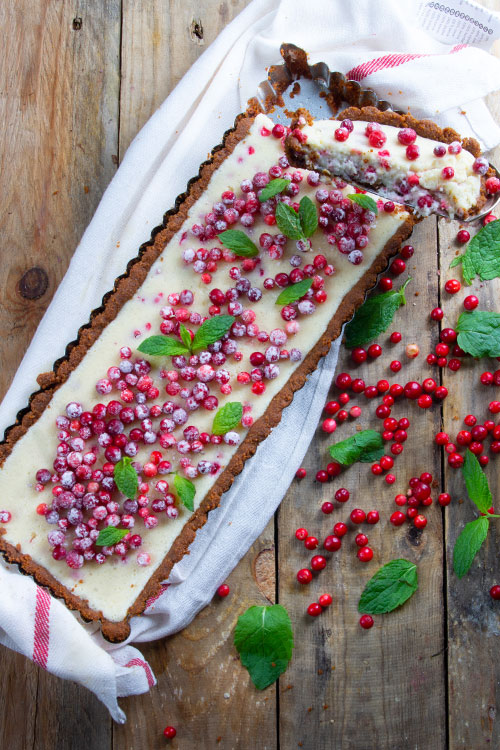 Lingoncheesecake
