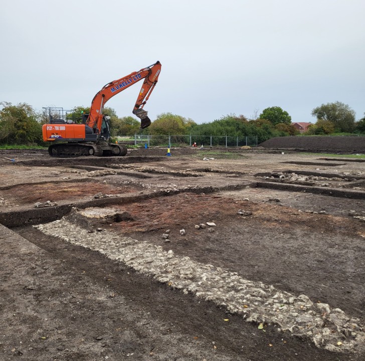Excavation area at Brookside Meadows