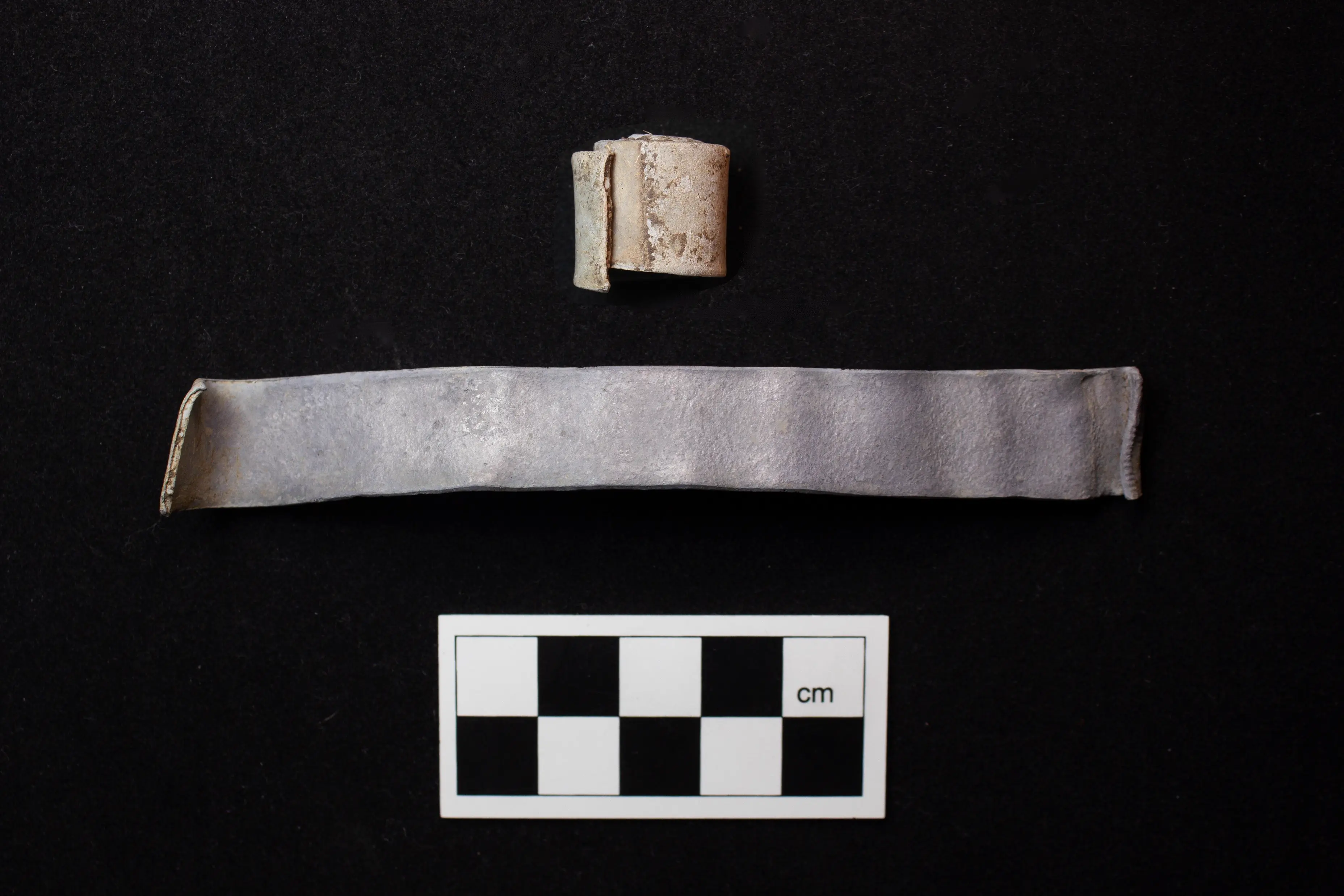 Lead scroll find from Brookside Meadows