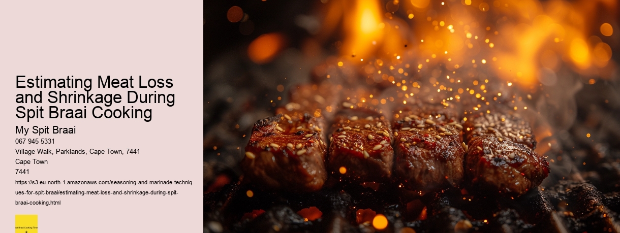 Estimating Meat Loss and Shrinkage During Spit Braai Cooking