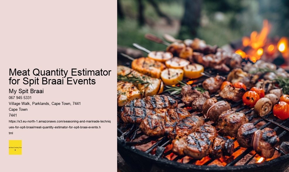 Meat Quantity Estimator for Spit Braai Events