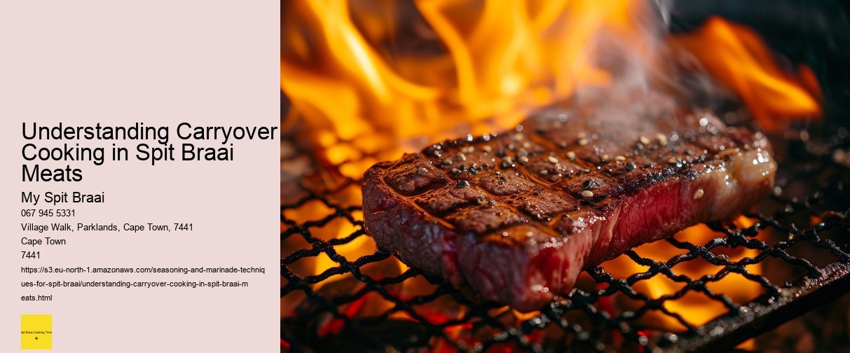 Understanding Carryover Cooking in Spit Braai Meats