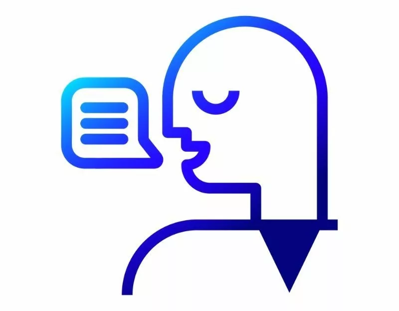 Talking person