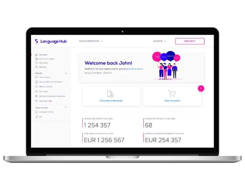 Language hub overview