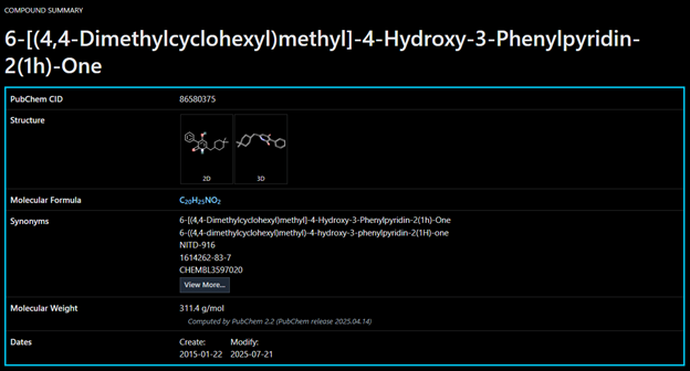 Retrieval of Ligand NITD-916