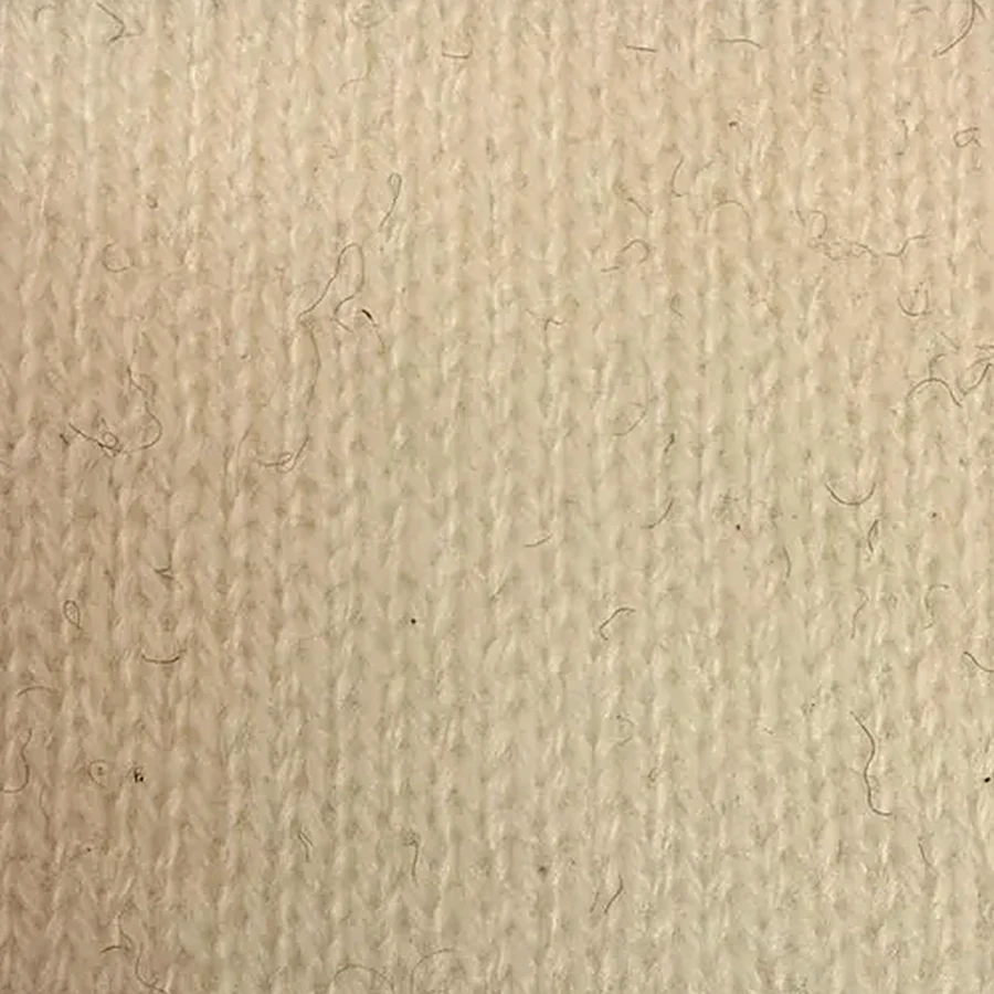 Ivory pashmina knit swatch