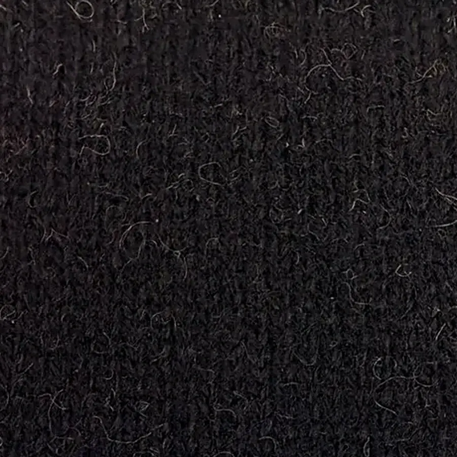 Black pashmina knit swatch