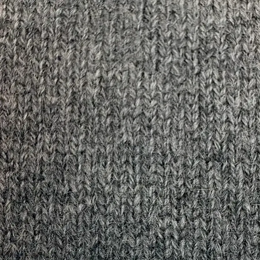 Dark Grey pashmina knit swatch