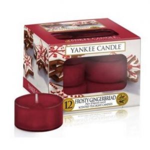 Yankee Candle Frosty Gingerbread Christmas Scent Tea Light